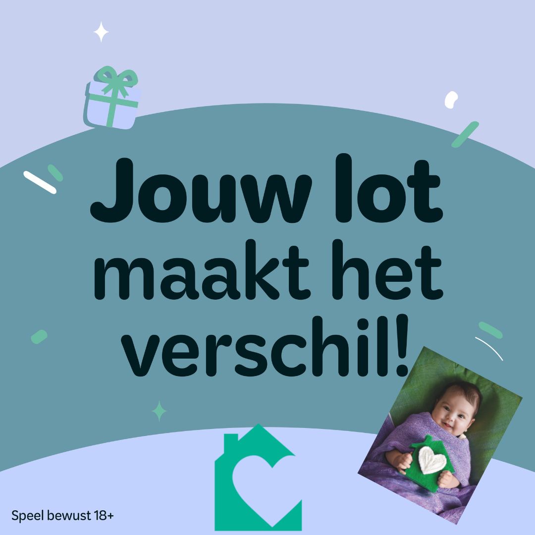 partner van Lot of Happiness – de win-win loterij. Met jouw deelname steun je ons werk